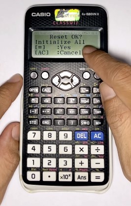 Cách khôi phục cài đặt gốc cho máy tính Casio FX 580VNX