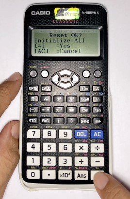 Khôi phục cài đặt gốc máy tính Casio FX 580VNX