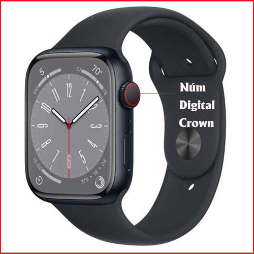 Cách dùng nút Digital Crown