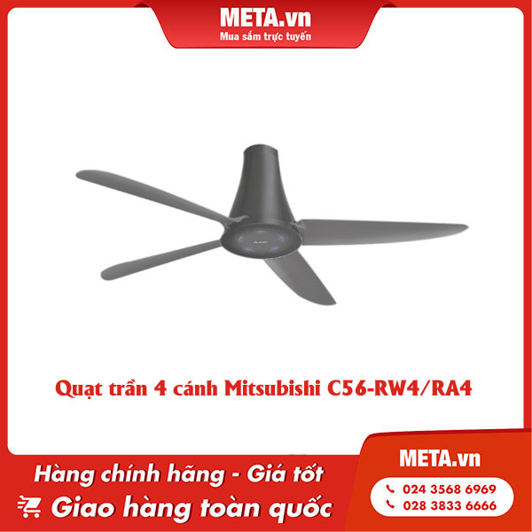 Quạt trần 4 cánh Mitsubishi C56-RW4/RA4