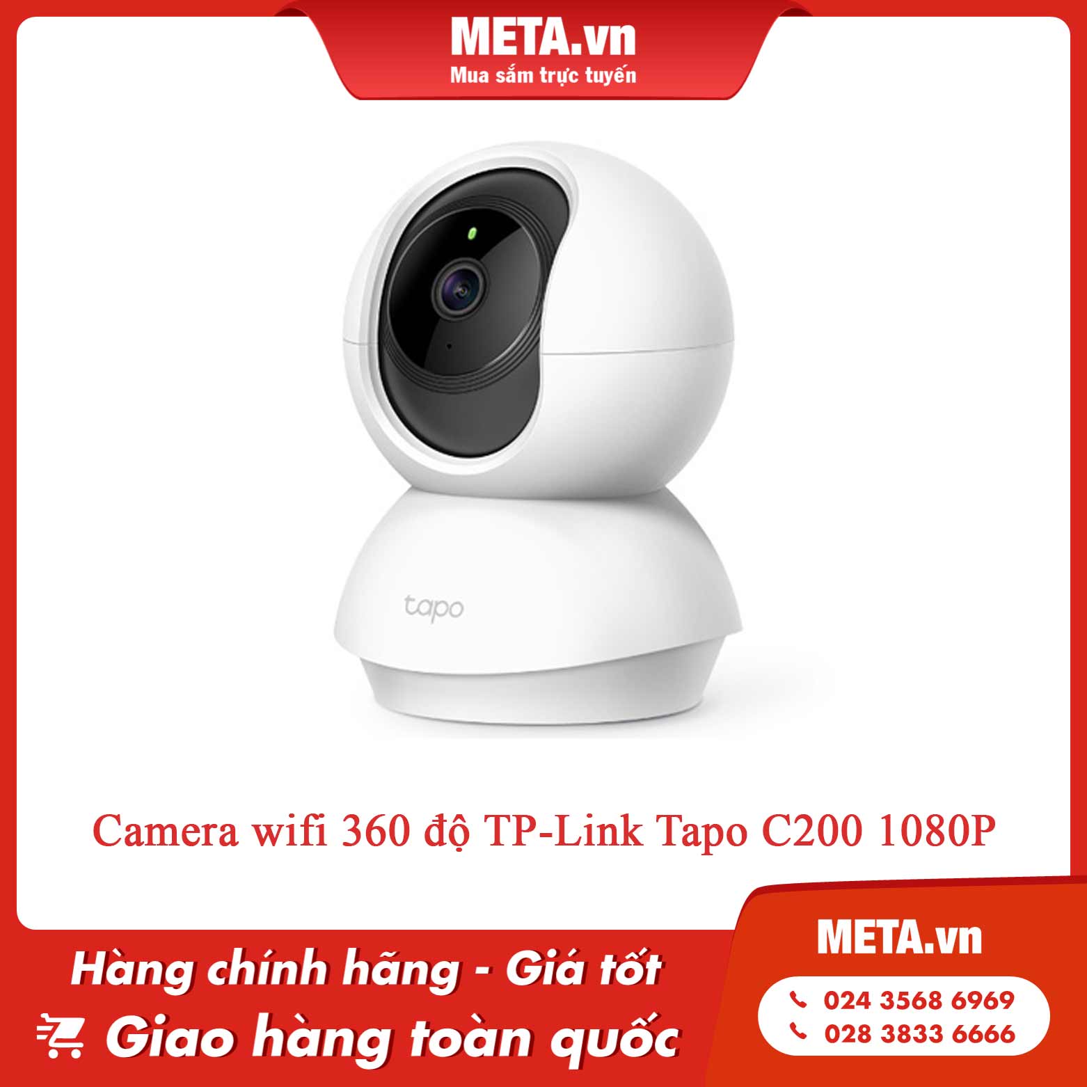 Camera wifi 360 độ TP-Link Tapo C200 1080p