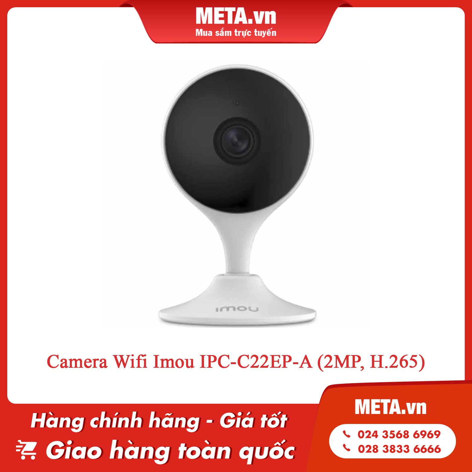 Camera Wifi Imou IPC-C22EP-A (2MP, H.265)