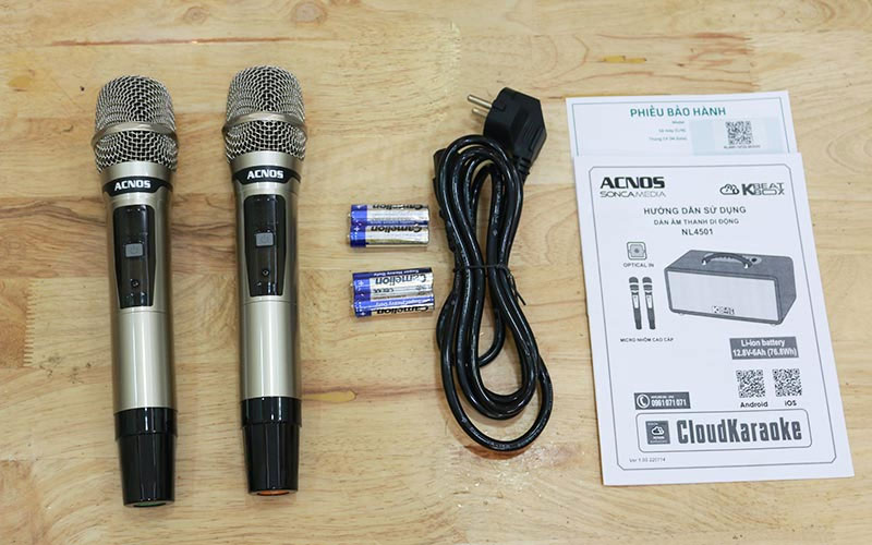 Hướng dẫn reset micro không dây Acnos