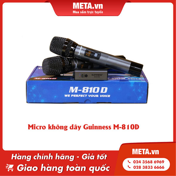 Micro không dây Guinness M-810D