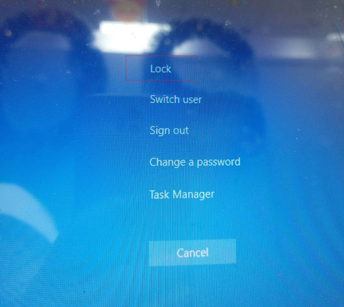 Cách khóa màn hình laptop bằng tổ hợp phím 