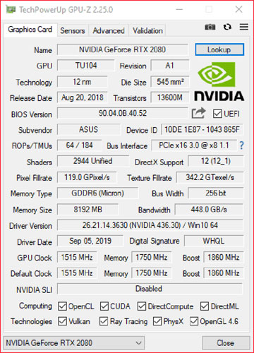 Cách kiểm tra card màn hình bằng phần mềm CPU-Z