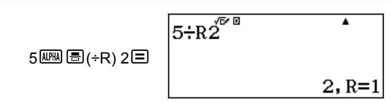 Kết quả phép tính tìm số dư trên máy tính casio FX 580VNX (chế độ Mathl/MathO)