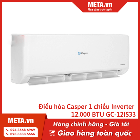 Điều hòa Casper 1 chiều Inverter 12.000 BTU GC-12IS33