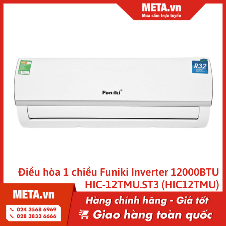 Điều hòa 1 chiều Funiki Inverter 12000BTU HIC-12TMU.ST3 (HIC12TMU) 