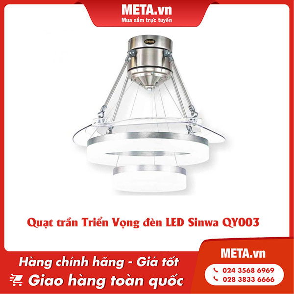 Quạt trần Triển Vọng đèn Led Sinwa QY003