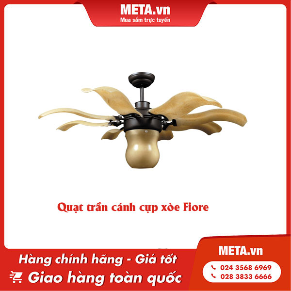 Quạt trần cánh cụp xòe Fiore
