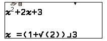 Bấm CALC trên Casio 880