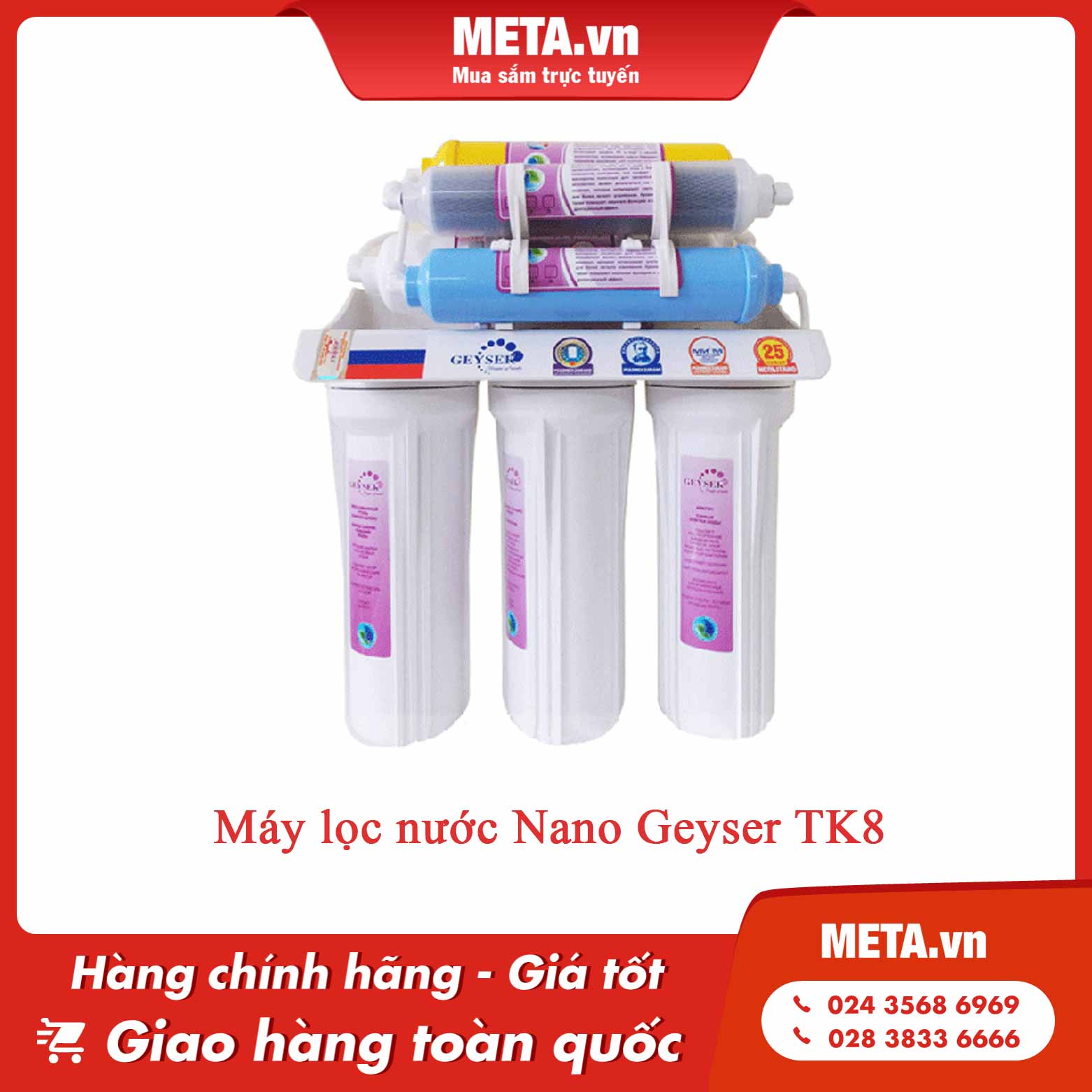 Máy lọc nước Nano Geyser TK8