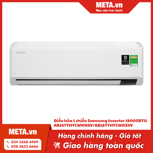 Điều hòa 1 chiều Samsung Inverter 18.000 BTU AR18TYHYCWKNSV/AR18TYHYCWKXSV