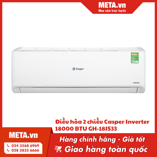 Điều hòa 2 chiều Casper Inverter 18.000 BTU GH-18IS33