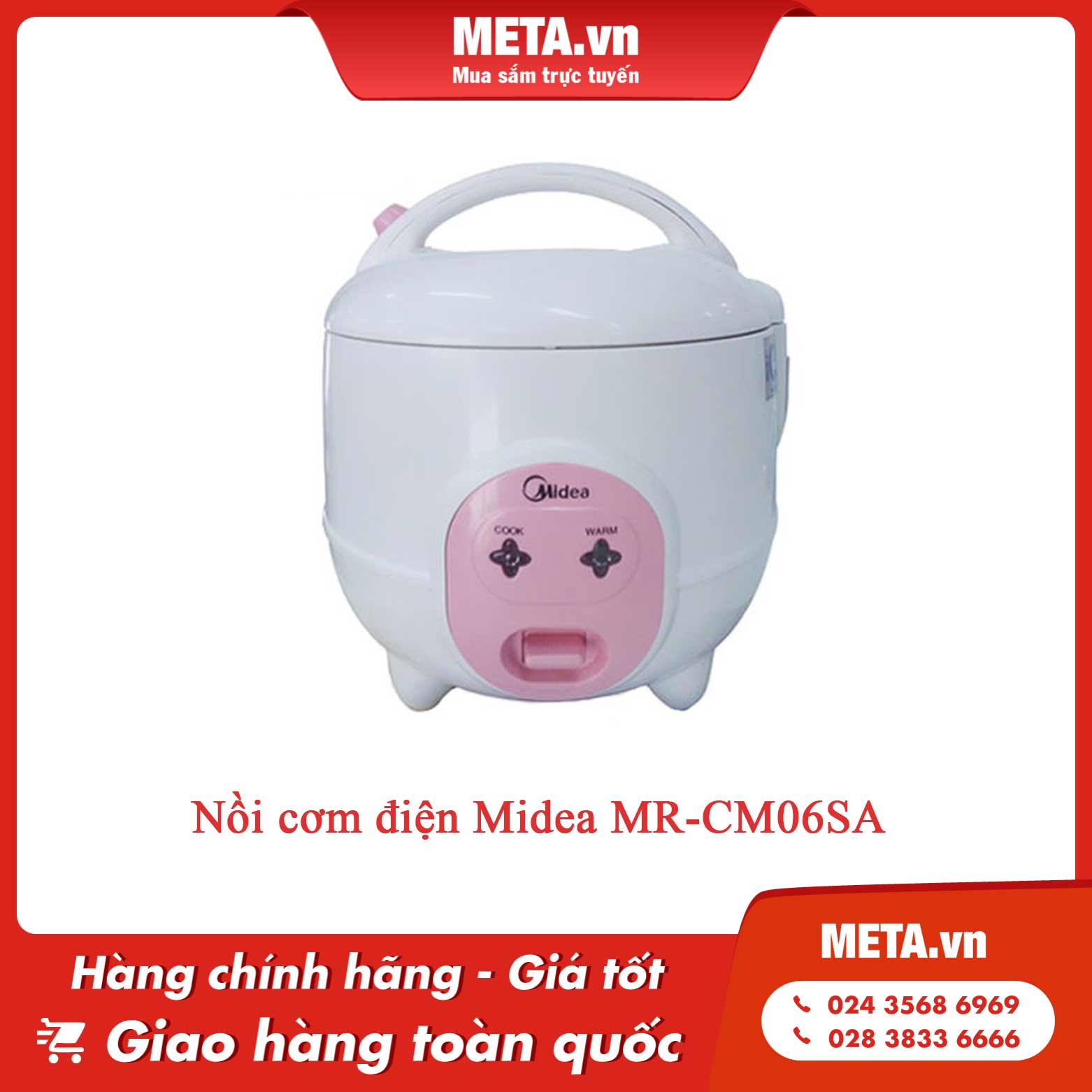 Nồi cơm điện Midea MR-CM06SA