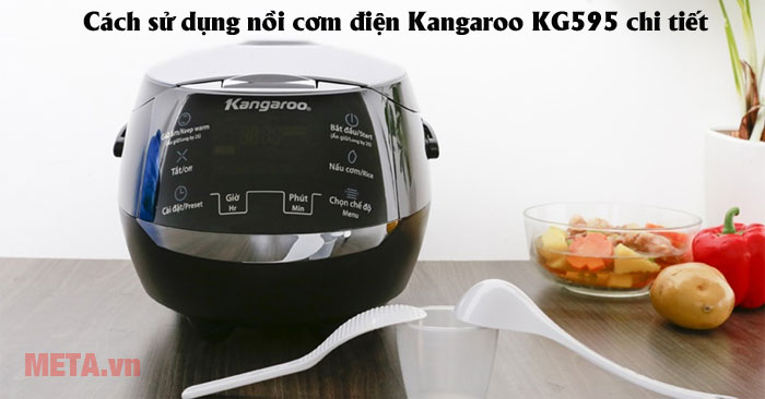 cách sử dụng nồi cơm điện Kangaroo KG595