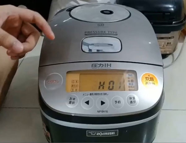 Mã lỗi H01 nồi cơm Zojirushi