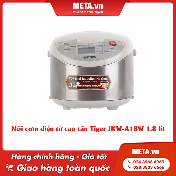 Nồi cơm điện tử cao tần Tiger JKW-A18W 1.8 lít