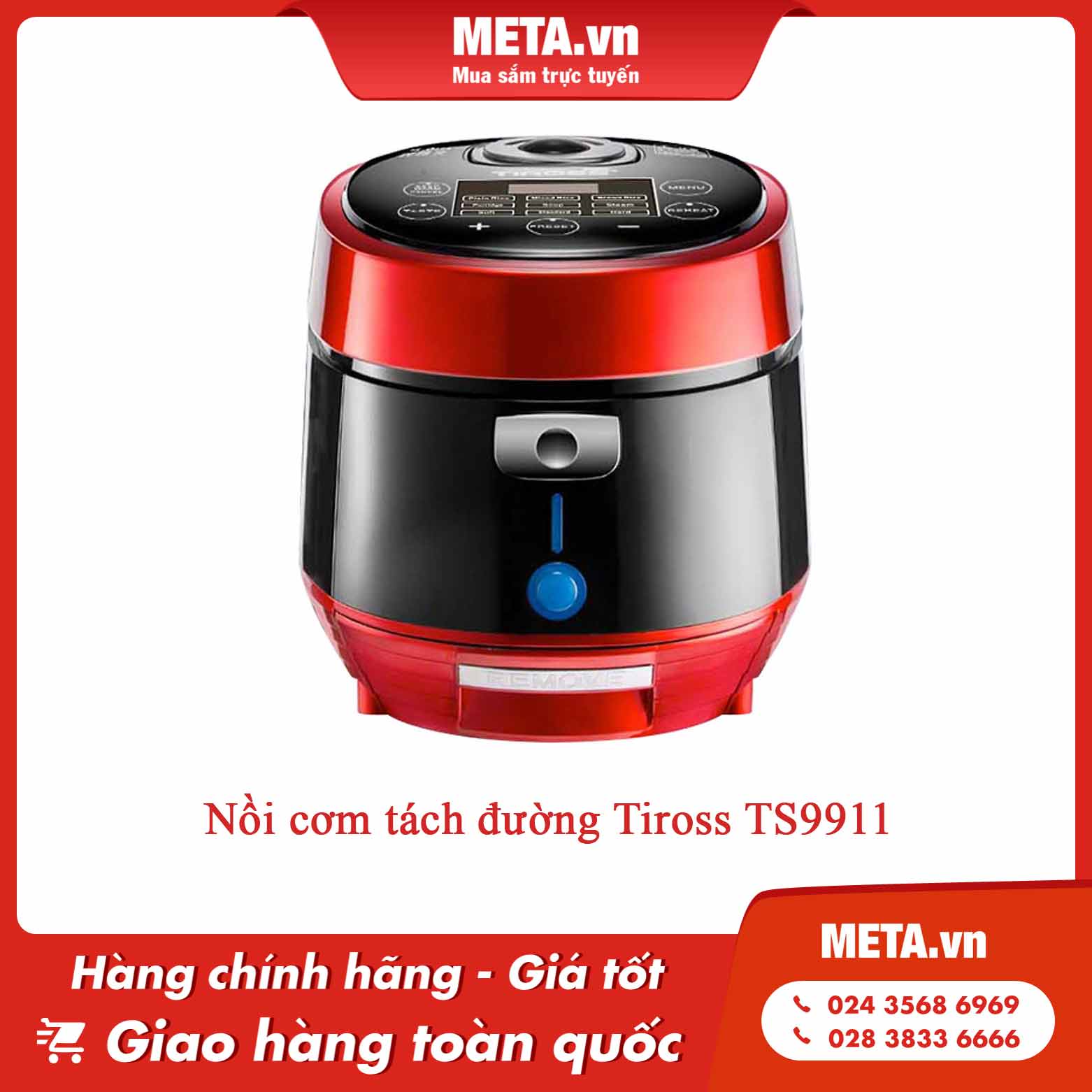 Nồi cơm tách đường Tiross TS9911