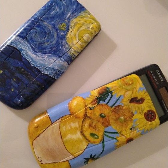 Cách trang trí máy tính Casio handmade
