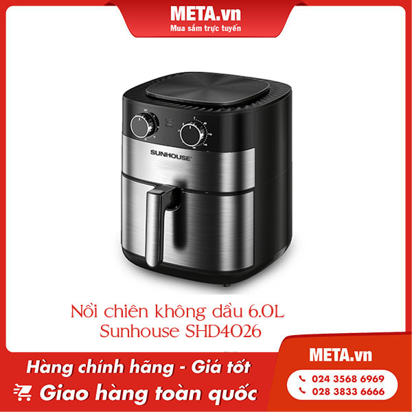 Review nồi chiên không dầu Sunhouse - Nồi chiên không dầu Sunhouse SHD4026