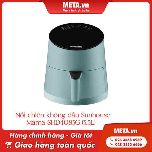 Đánh giá nồi chiên không dầu Sunhouse - Nồi chiên không dầu Sunhouse Mama SHD4085G (3,5L)