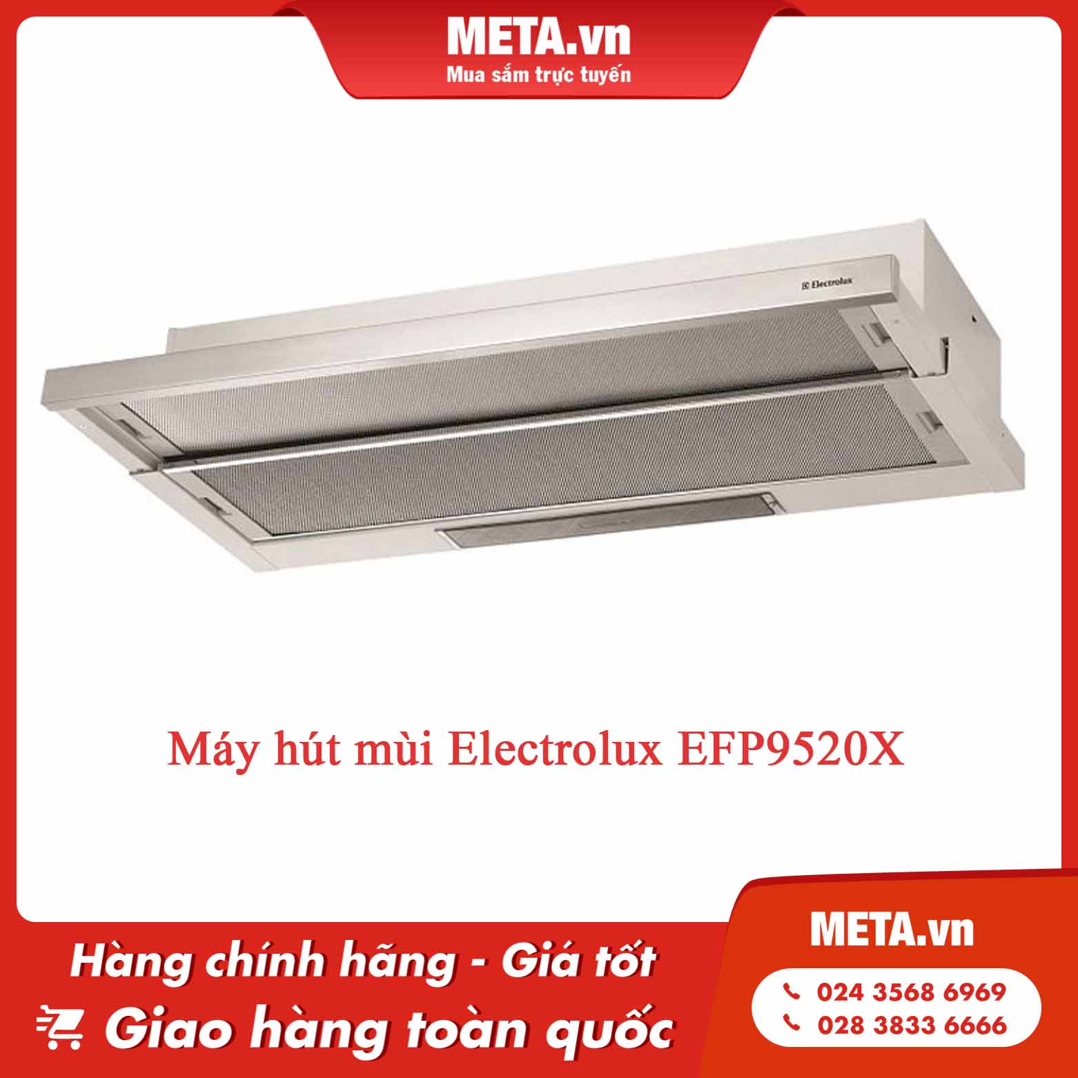 Máy hút mùi Electrolux EFP9520X