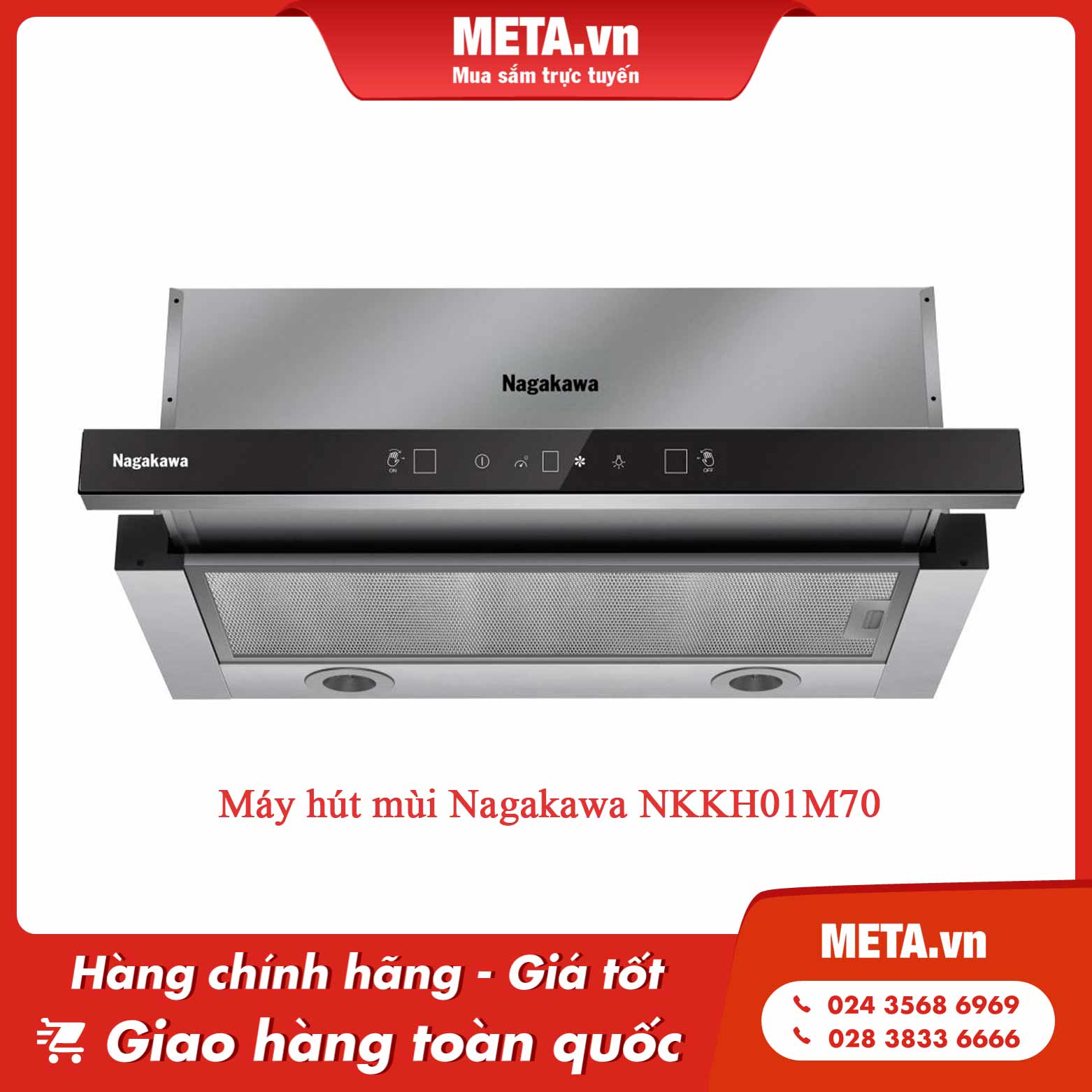 Máy hút mùi Nagakawa NKKH01M70