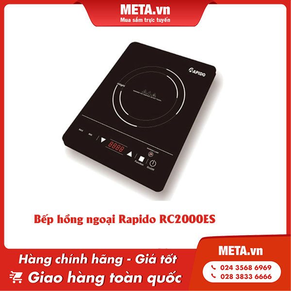 Bếp hồng ngoại đơn giá rẻ Rapido RC2000ES