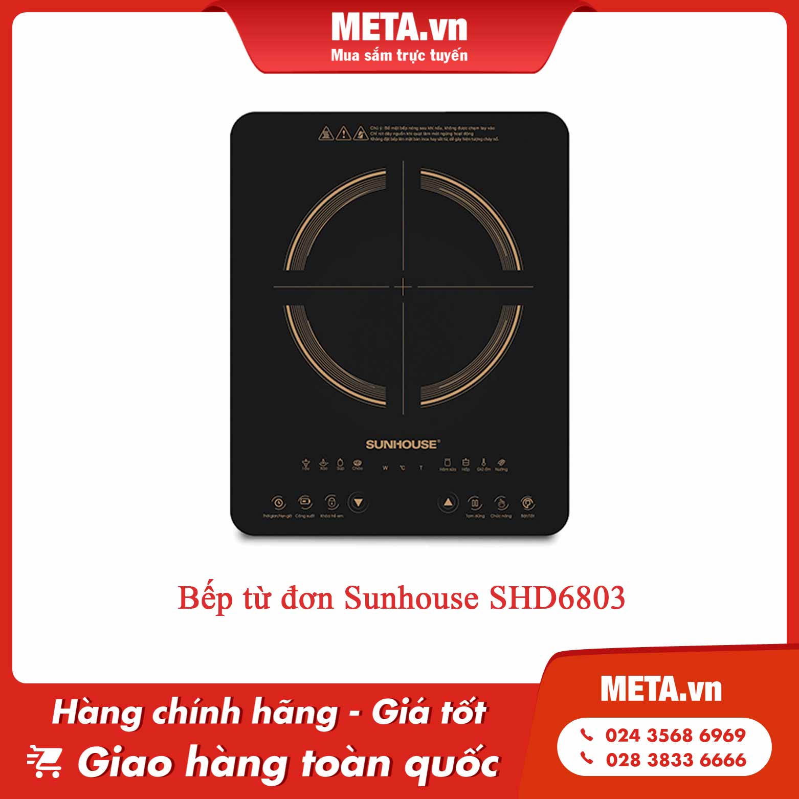 Bếp từ đơn Sunhouse SHD6803