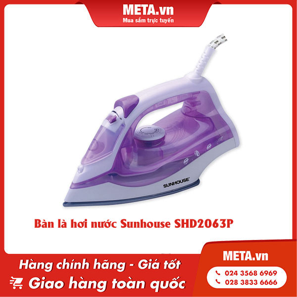 Bàn là hơi nước Sunhouse SHD2063P