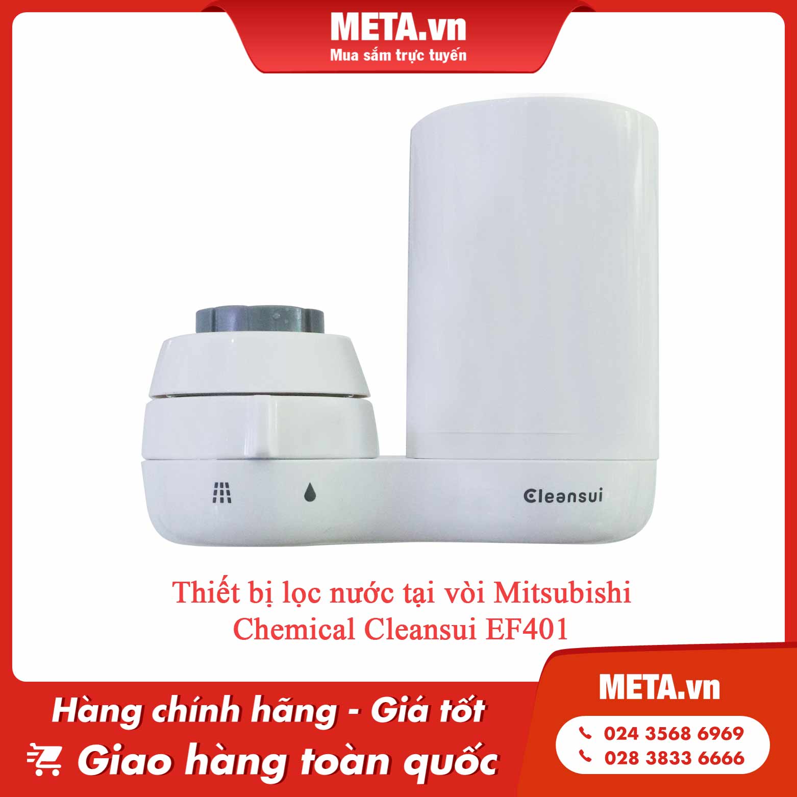 Thiết bị lọc nước tại vòi Mitsubishi Chemical Cleansui EF401