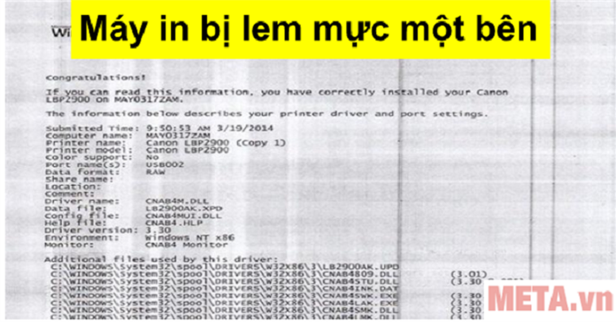 Máy in bị lem mực một bên: Nguyên nhân và cách sửa