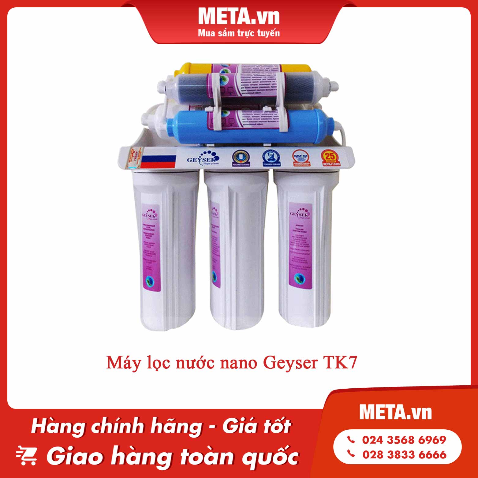 Máy lọc nước Nano Geyser TK7