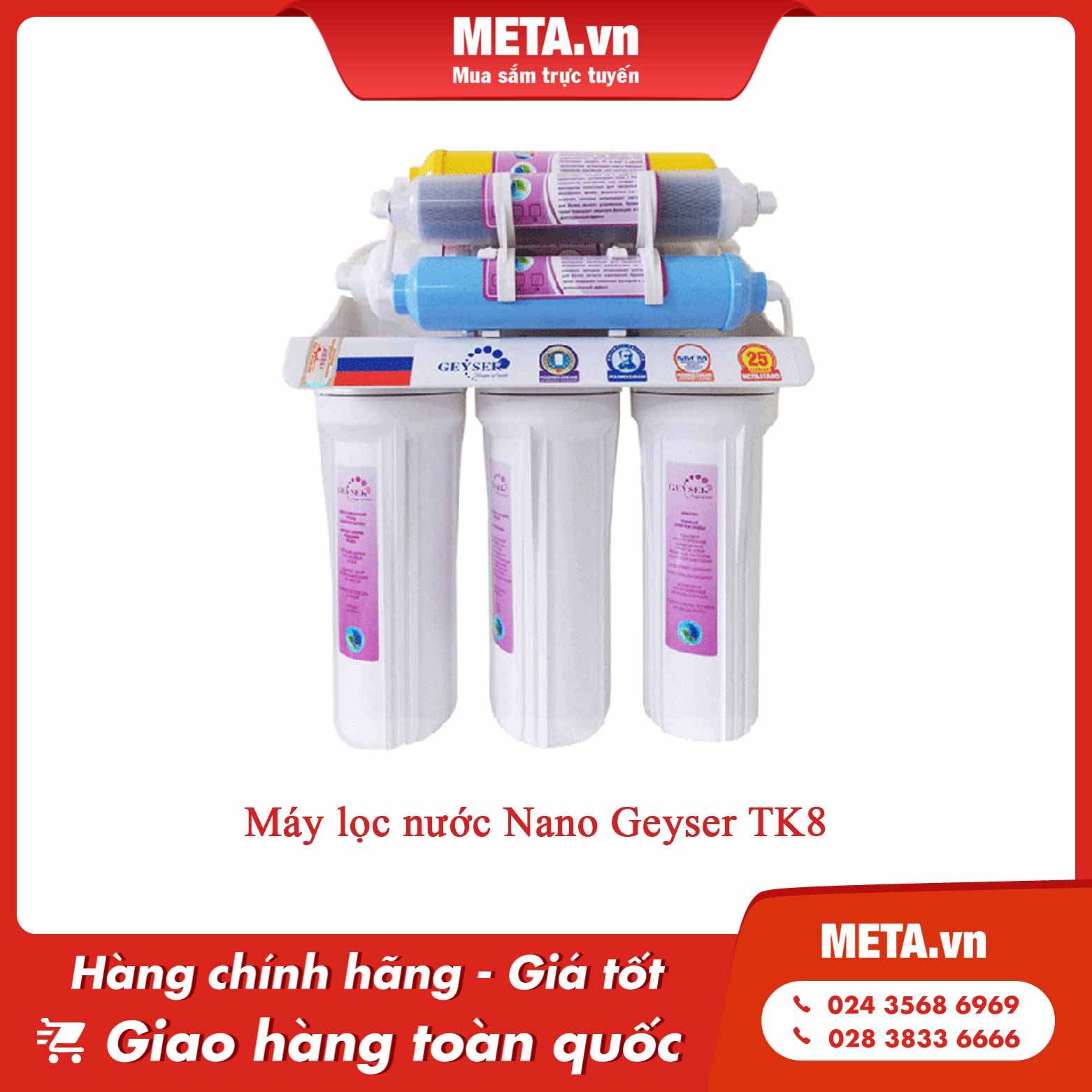 Máy lọc nước Nano Geyser TK8