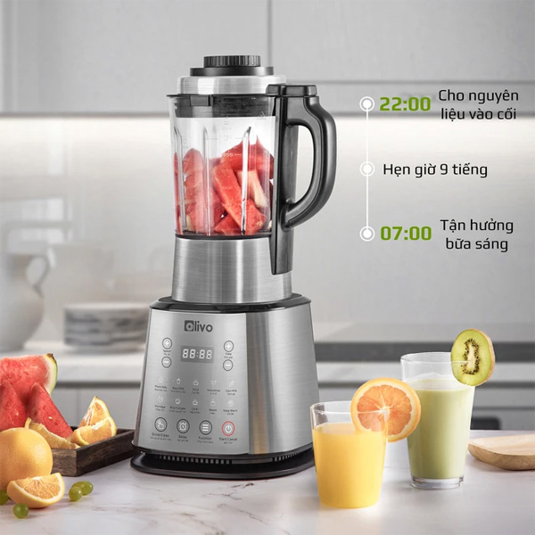 Hướng dẫn sử dụng máy Olivo X20 cài đặt tốc độ, thời gian xay