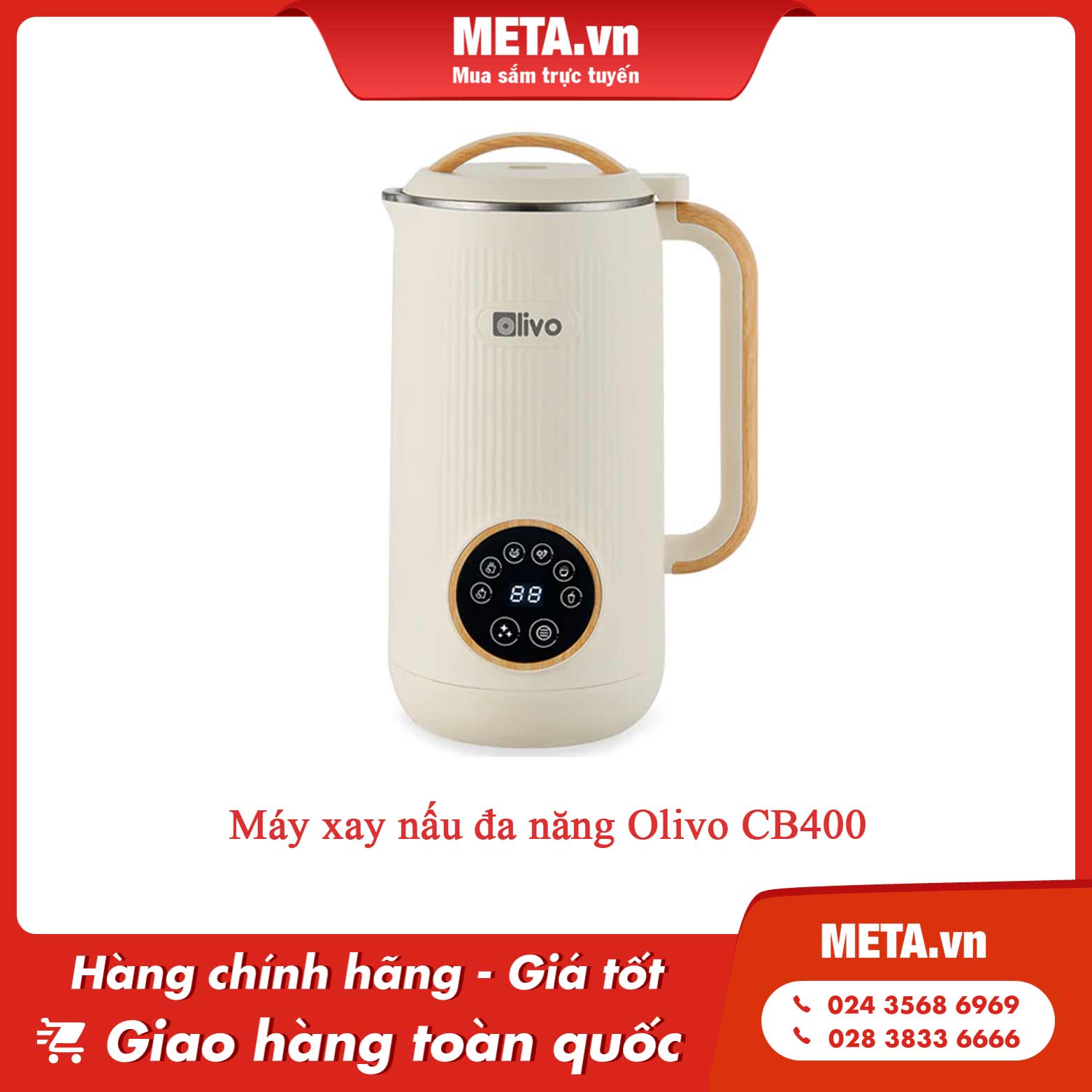 Máy xay nấu đa năng Olivo CB400