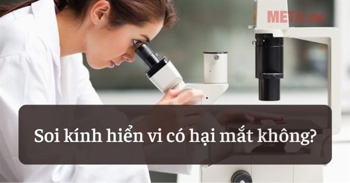 Soi kính hiển vi có hại mắt không? Nhìn kính hiển vi nhiều có hại mắt không?