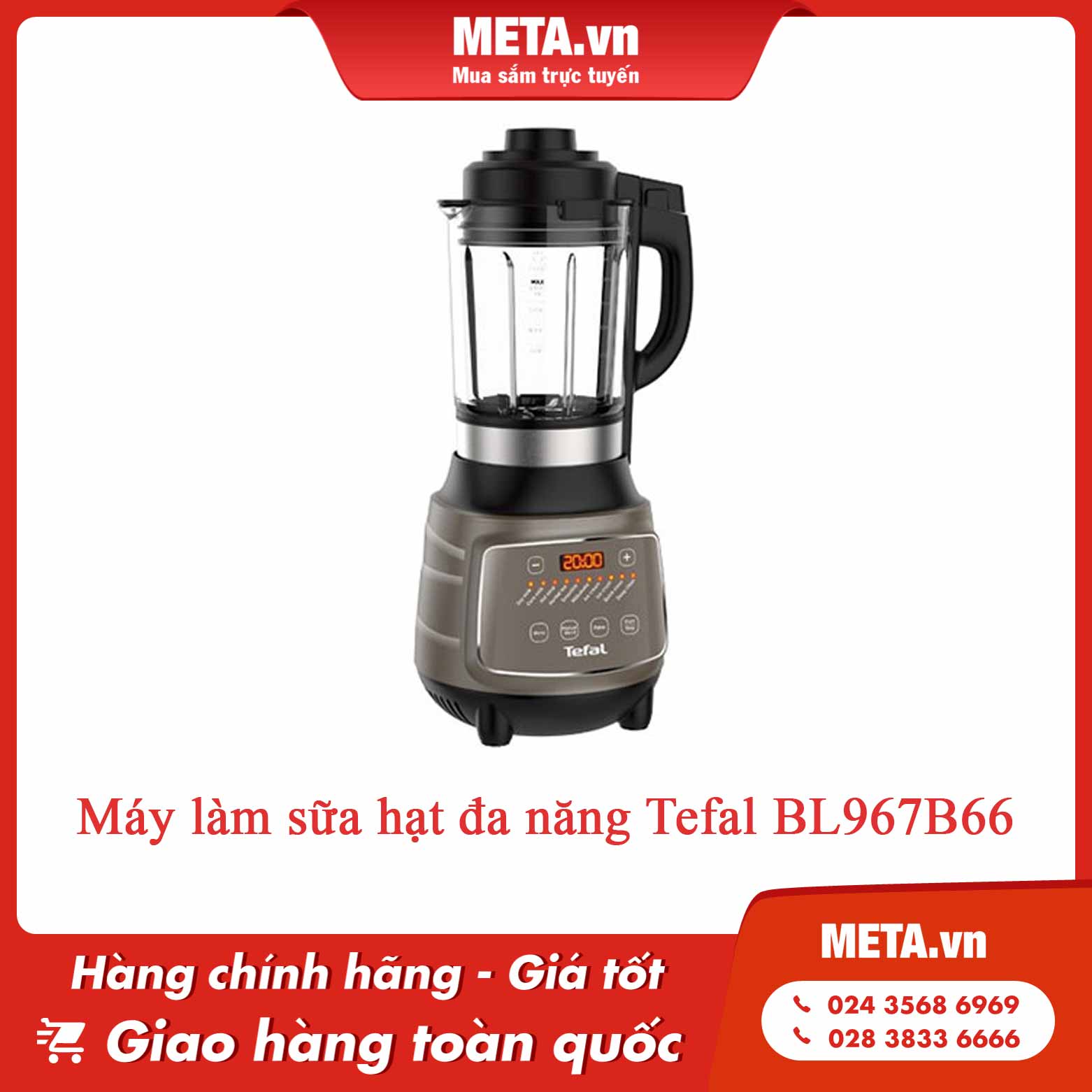 Review máy làm sữa hạt Tefal BL967B66