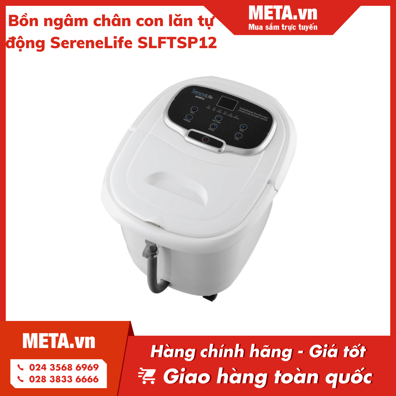 Máy ngâm chân nước nóng SereneLife SLFTSP12