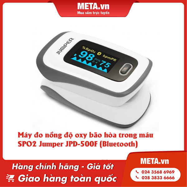 Máy đo nồng độ oxy bão hòa trong máu SPO2 Jumper JPD-500F (Bluetooth)
