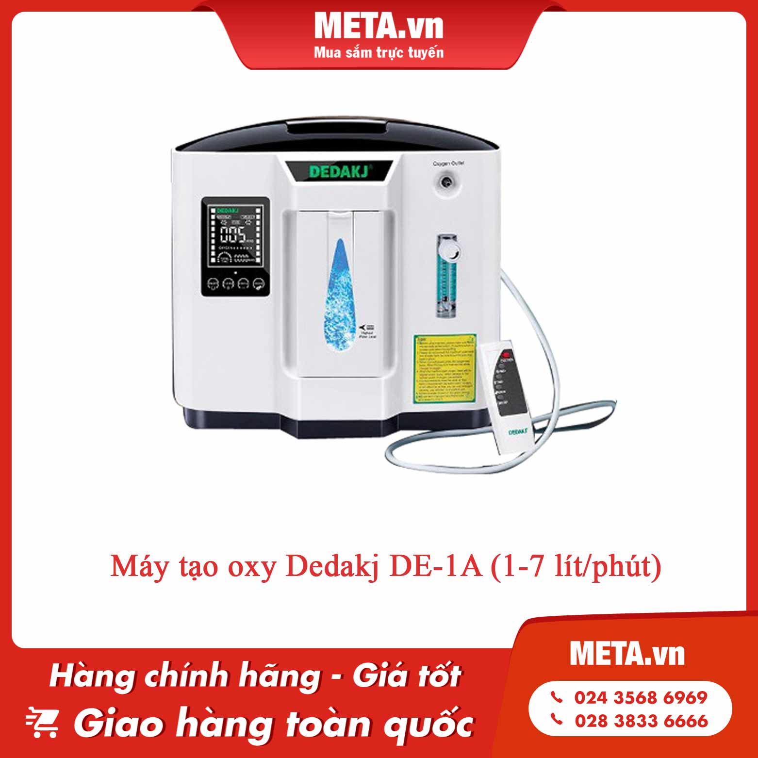 Máy tạo oxy Dedakj DE-1A (1-7 lít/phút)