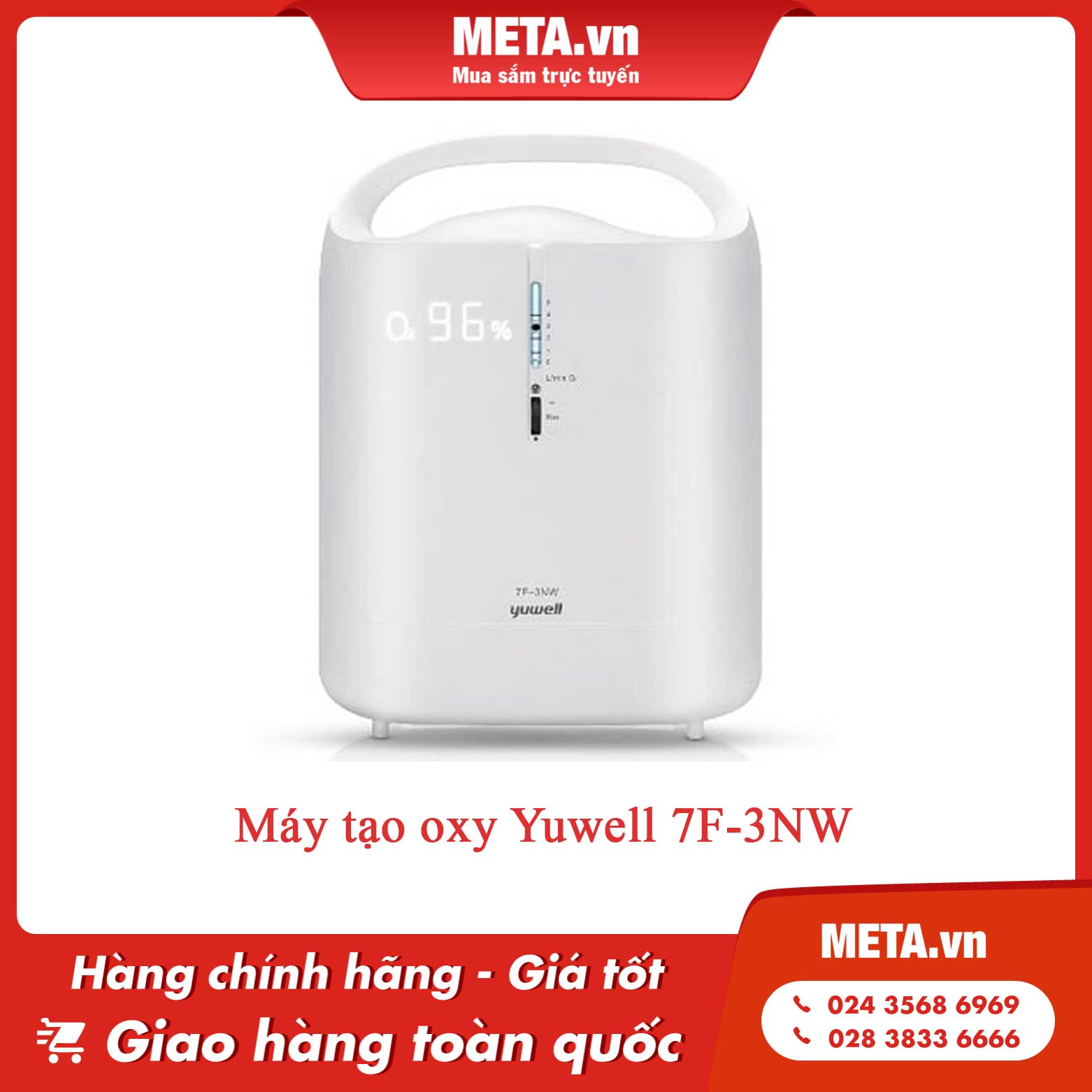 Máy tạo oxy Yuwell 7F-3NW