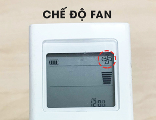 Chế độ Fan của điều hòa