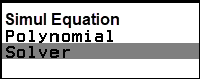 Chọn Solver