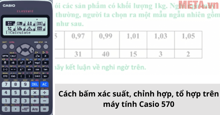 Cách bấm xác suất, chỉnh hợp, tổ hợp trên máy tính Casio 570