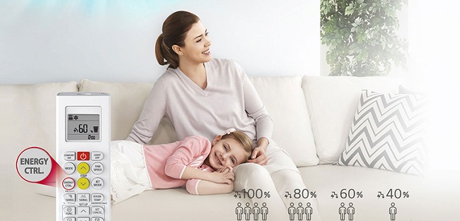 Kiểm soát năng lượng nhờ chế độ ENERGY CTRL trên máy lạnh LG