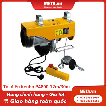 Tời điện Kenbo PA800-12m/30m 220V