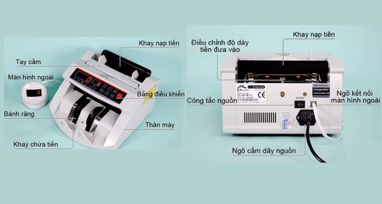 Cấu tạo máy đếm tiền